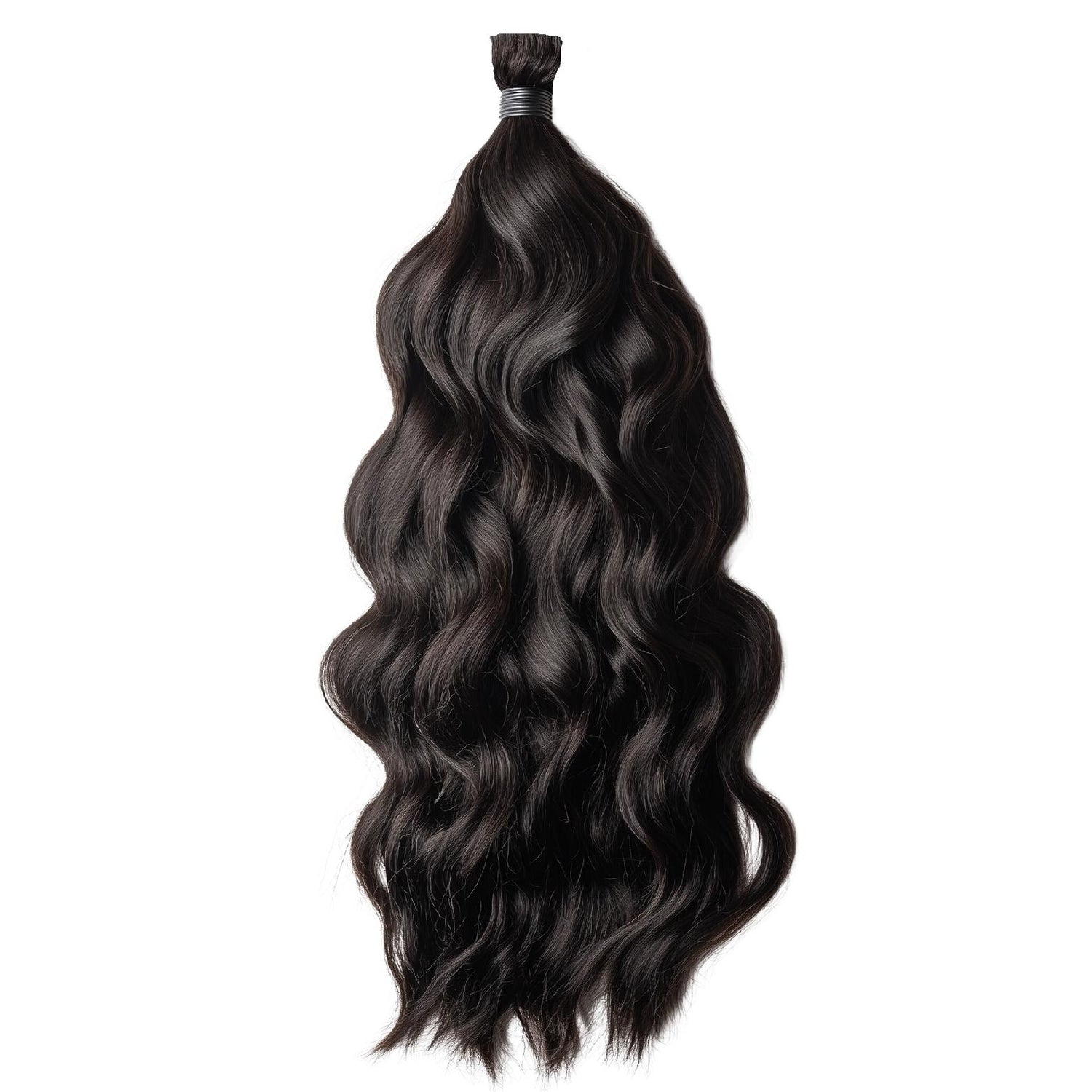 Bulk virgin raw Vietnamese double drawn unprocessed human hair extensions bundles, natural wavy or bodywavy texture, perfect for boho braids, goddess braids, or braiding, available in 18”, 20”, 22”, 26”, 28”, and 30” inches, offering a soft, voluminous, and natural look, Remy or Remi hair.
