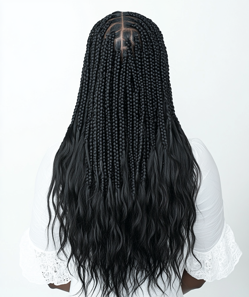 Bulk virgin raw Indonesian unprocessed human hair extensions bundles, natural wavy, bodywavy texture, perfect for boho braids, goddess braids, or braiding, available in 18”, 20”, 22”, 26”, 28”, and 30” inches, offering a soft, voluminous, and natural look, Remy or Remi hair.