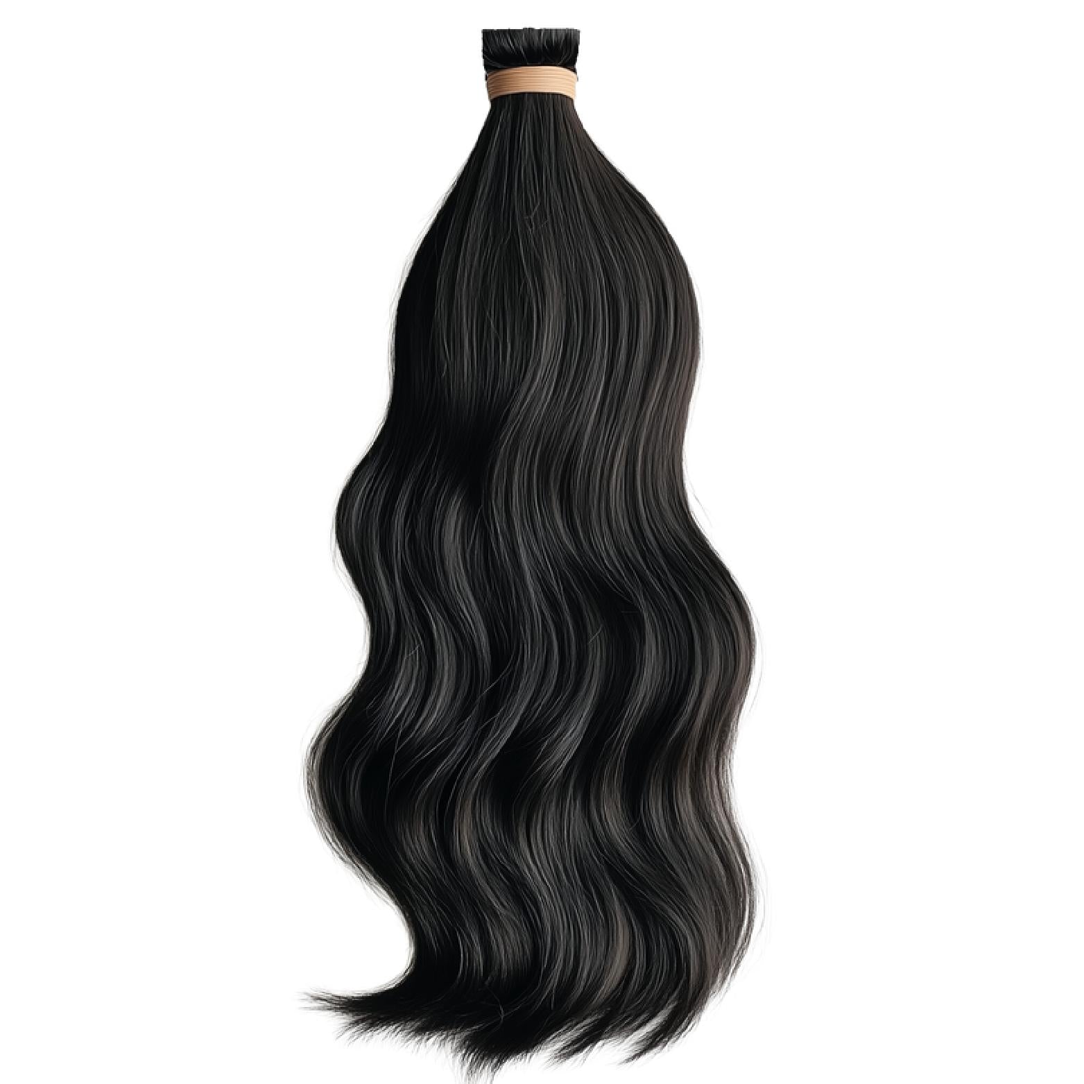 Bulk virgin raw Indonesian unprocessed human hair extensions bundles, natural wavy, bodywavy texture, perfect for boho braids, goddess braids, or braiding, available in 18”, 20”, 22”, 26”, 28”, and 30” inches, offering a soft, voluminous, and natural look, Remy or Remi hair. Bodywavy braiding hair. Loose wavy braiding hair