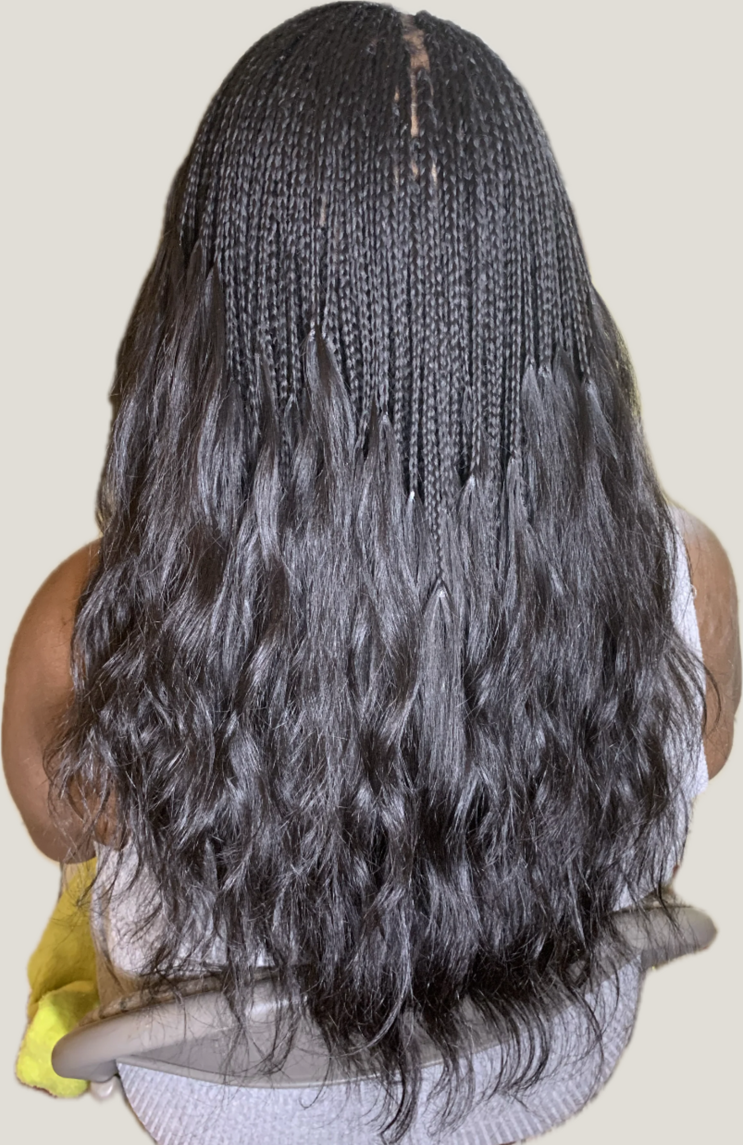 Bulk virgin raw Vietnamese double drawn unprocessed human hair extensions bundles, natural wavy or bodywavy  texture, perfect for boho braids, goddess braids, or braiding, available in 18”, 20”, 22”, 26”, 28”, and 30” inches, offering a soft, voluminous, and natural look, Remy or Remi hair.