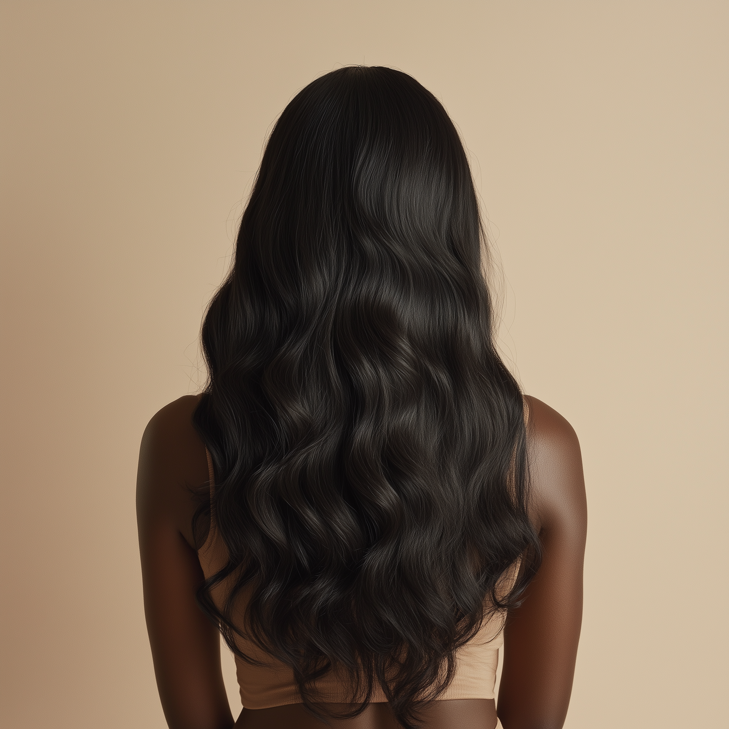 Weft virgin raw Indonesian unprocessed human hair extensions bundles, natural loose wave and wavy, bodywavy texture available in 18”, 20”, 22”, 26”, 28”, and 30” inches, offering a soft, voluminous, and natural look, Remy or Remi hair.