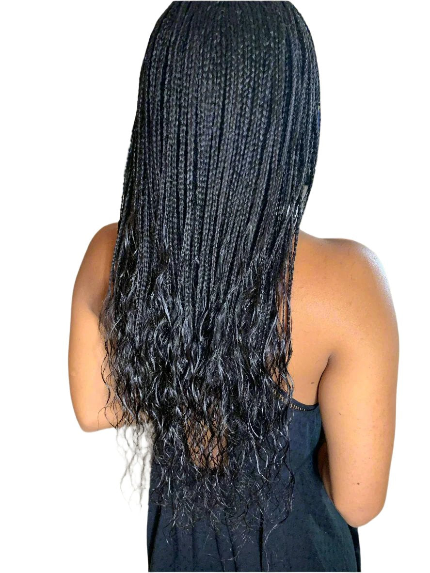 Bulk virgin raw Indian Temple unprocessed human hair extensions bundles, natural loose curly texture, perfect for boho braids, goddess braids, or braiding, available in 18”, 20”, 22”, 26”, 28”, and 30” inches, offering a soft, voluminous, and natural look, Remy or Remi hair.